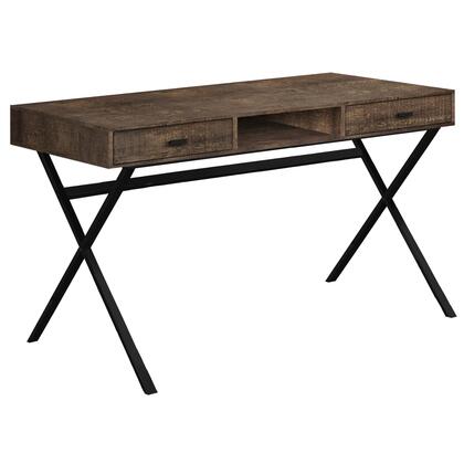 Computer Desk - 48"L / Contemporary  Reclaimed Wood Look /  Metal