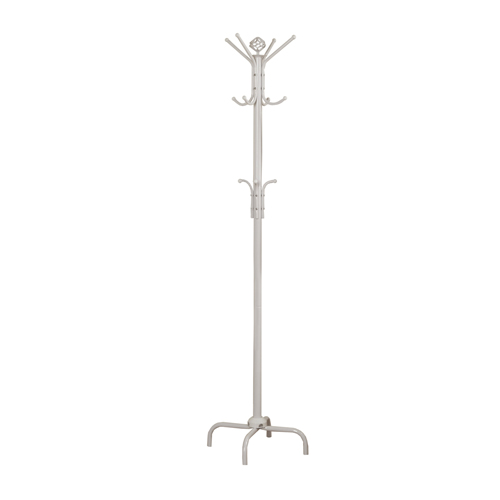 COAT RACK - 70"H / WHITE METAL