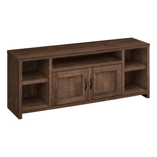 TV STAND - 60"L / BROWN RECLAIMED WOOD-LOOK"