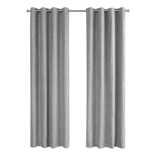 CURTAIN PANEL - 2PCS / 52"W X 84"H SILVER ROOM DARKENING