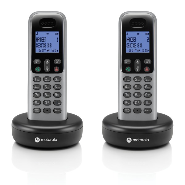 Motorola T602 T6 Series Cordless Phone with Caller ID and 2 Handsets