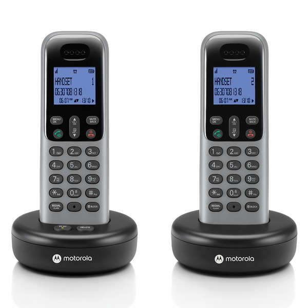 Motorola T612 Cordless Phone with Caller ID, Answerer, and 2 Handsets
