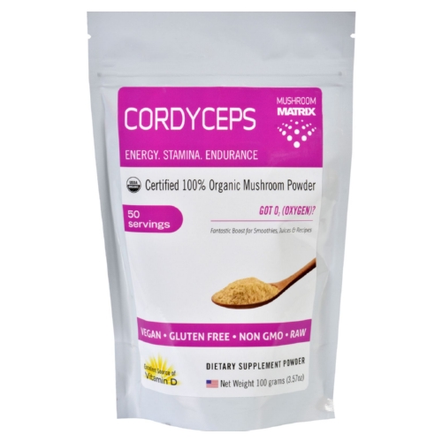 Mushroom Matrix Cordyceps Militaris Organic Powder (1x357 Oz)