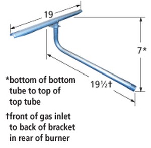 Stainless steel burner for Alfresco brand gas grills