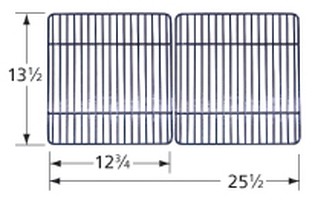 Porcelain steel channels cooking grid for BBQ Grillware, BBQ Tek, Bond, Broil Chef, Four Seasons, Tera Gear brand gas grills