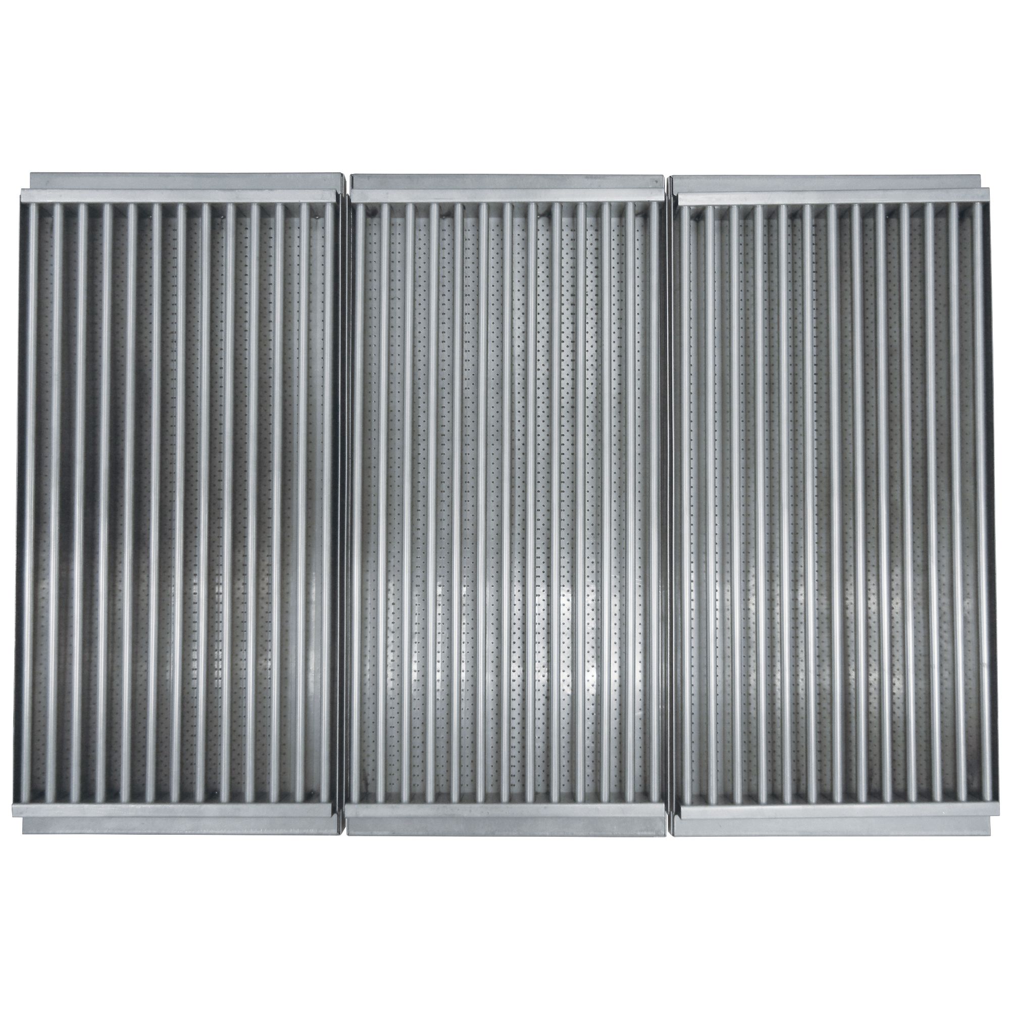 Stamped stainless steel cooking grid for Charbroil, Kenmore brand gas grills