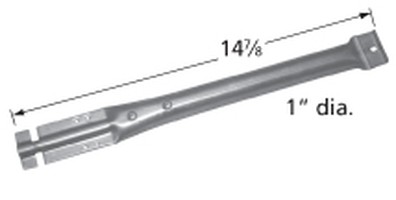 Stainless steel burner for Charbroil, Kenmore, Master Forge, Nexgrill, Tera Gear brand gas grills