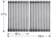 Stamped porcelain steel cooking grid for Kalamazoo, Kenmore, Nexgrill, Weber brand gas grills