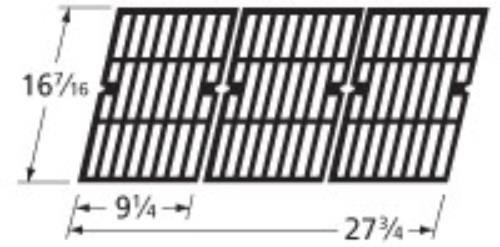 Matte cast iron cooking grid for Backyard Grill, Kenmore, Permasteel brand gas grills