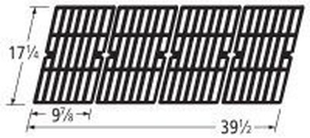 Matte cast iron cooking grid for Aussie, Duro, Tera Gear brand gas grills