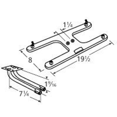 Stainless steel burner head for MHP, PGS brand gas grills