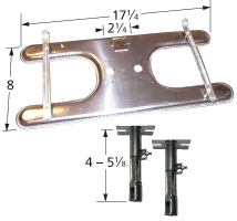 Stainless steel burner for Kitchen Aid, Nexgrill brand gas grills