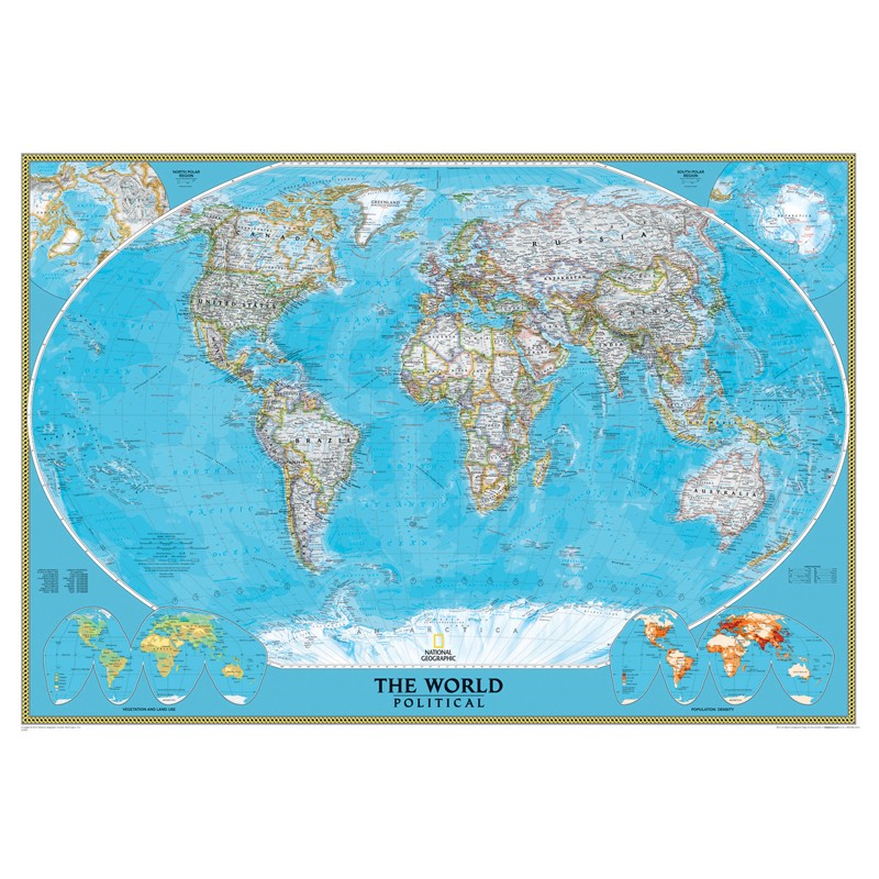 World Classic Wall Map, Mural