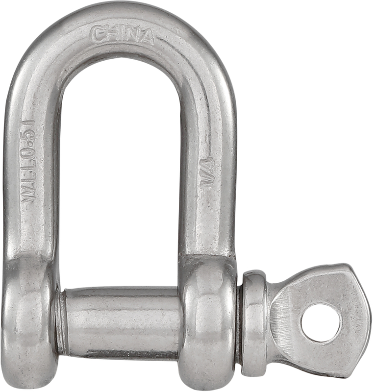 N100-354 SS 1/4 IN. D SHACKLE
