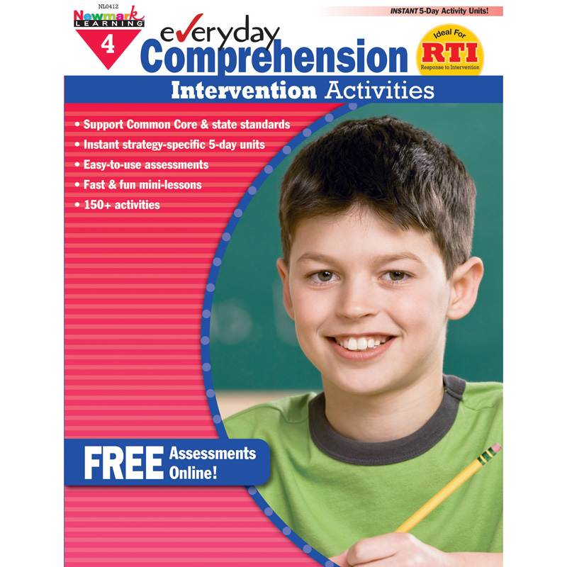 Everyday Comprehension Intervention Activities Book, Grade 4