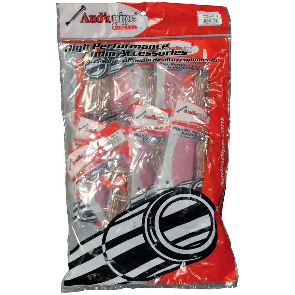 RCA Cable 20' Audiopipe *BMSG20* 1 Bag Of 10= 1 Unit