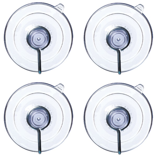 No Logo 7500-77-3040 Suction Cups with Hooks, 4 pk