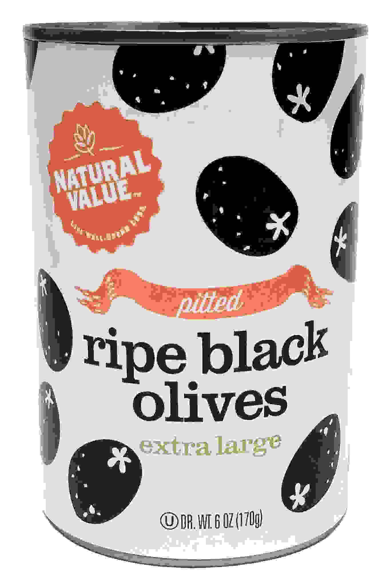 Natural Value Extra Lg Black Olives (24x6OZ )