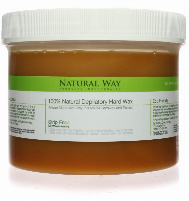 Natural Way Hard Wax: Face & Body Waxing Microwaveable - 24ozOriginal Formula