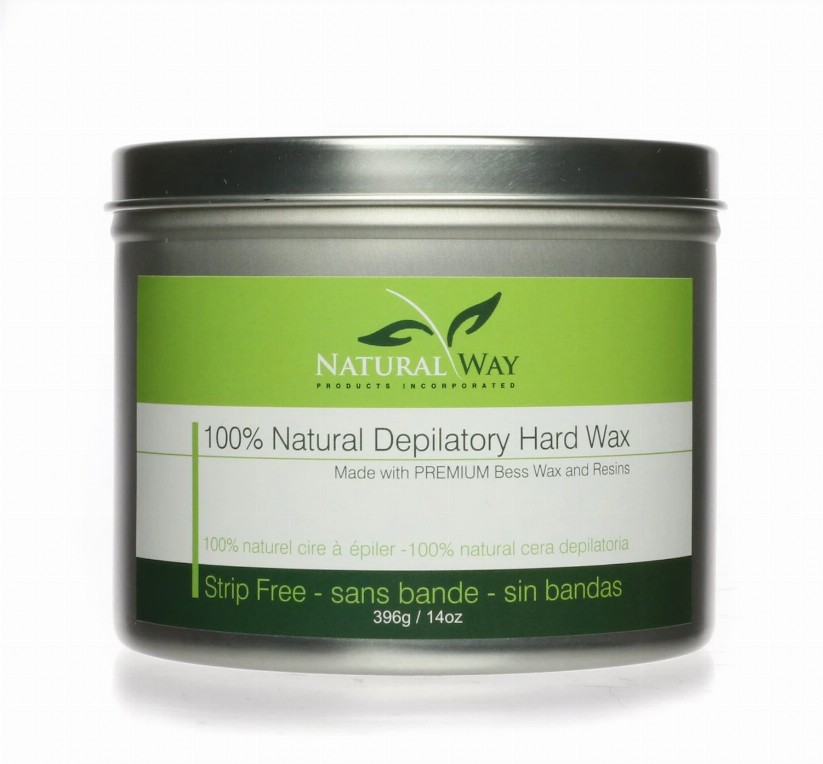 Natural Way Hard Wax: Face & Body Waxing Universal Can - 14ozTea Tree Formula