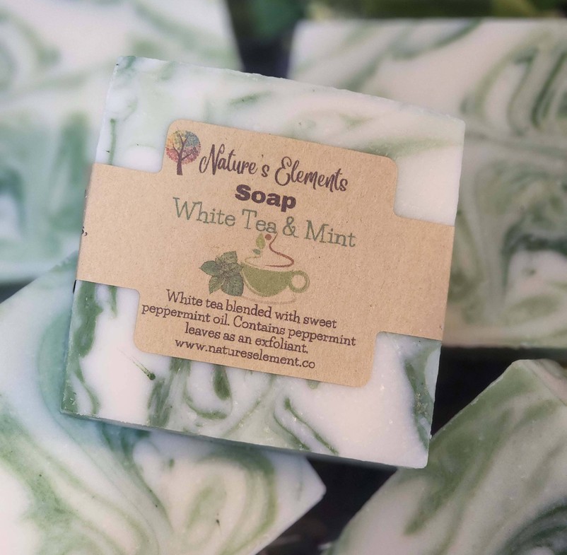 White Tea & Mint Handcrafted Soap