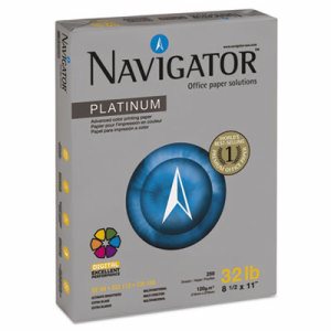 Navigator Platinum Office Multipurpose Paper - 99 Brightness - Letter - 8 1/2" x 11" - 32 lb Basis Weight - Smooth - 2000 / Cart