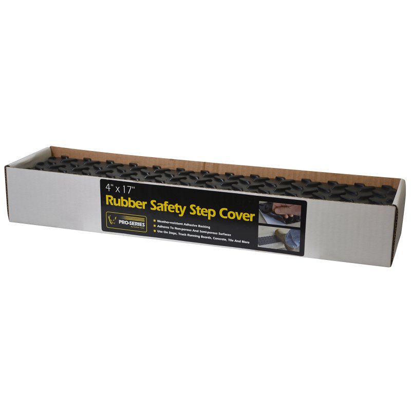 Adhesive Rubber Step Cover - 4 x 17 in