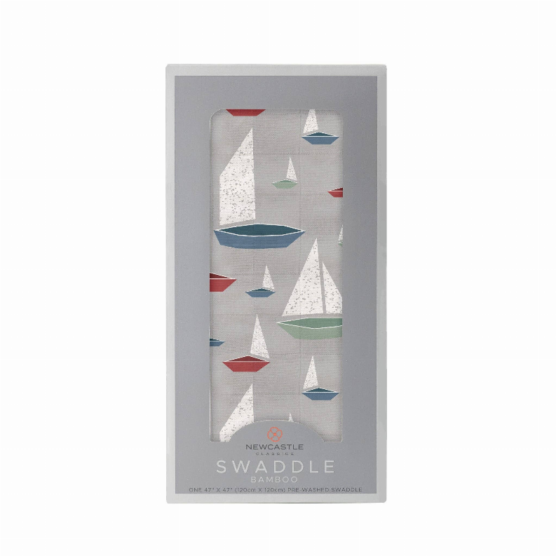 Bamboo Swaddle Marina Sailboats 