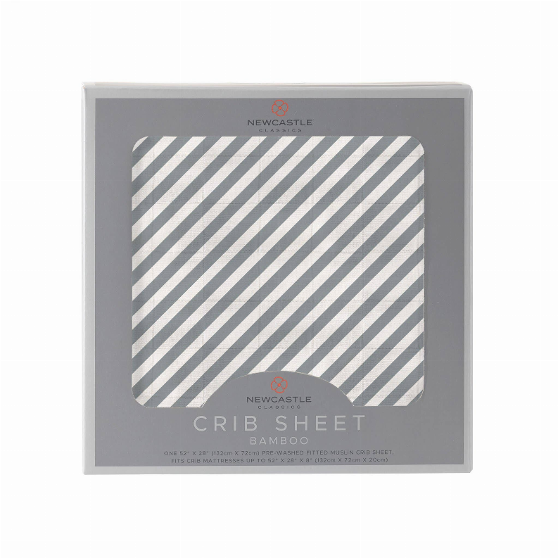 Finley Stripe Bamboo Crib Sheet