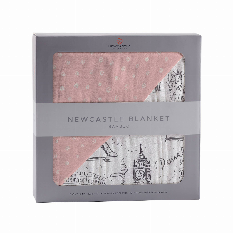 Newcastle Blanket Pearl Polka Dot and London, Paris, New York 