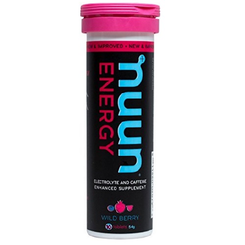 Nuun Active Hydration Energy: Hydrating Electrolyte Tablets, Wild Berry (8X10 Ct)