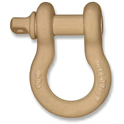 3/4 inch Jeep D-Shackle - FJ-Cruiser TAN Powdercoated (SINGLE) (4X4 RECOVERY)