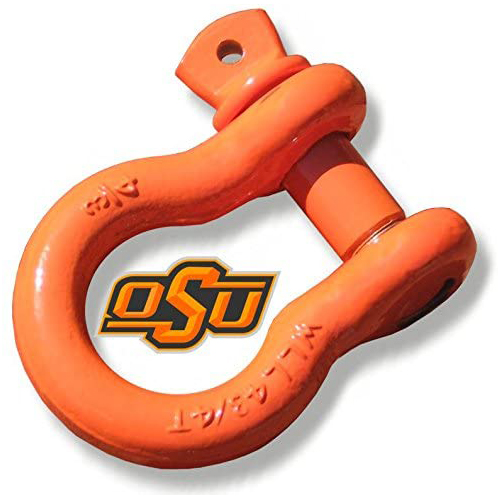 Powder-coated "OSU ORANGE" - 3/4 inch Jeep D-Shackle (SINGLE)