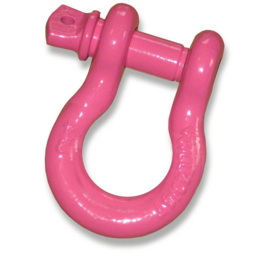 Powder-coated HOT PINK - 3/4 inch Jeep D-Shackle (SINGLE)