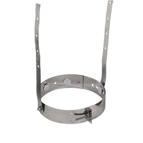 VA-ELS58 - 5" - 8" Ventis Class-A All Fuel Chimney, Elbow Support, Stainless Steel Band With Galvanized Fastening Straps