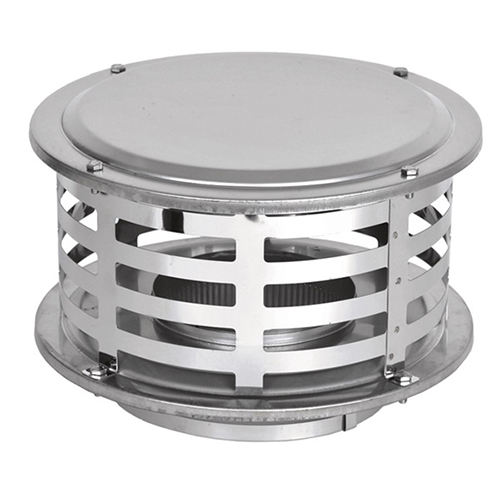 VA316-C06 - 6" Ventis Class-A All Fuel Chimney, 316L Stainless Standard Rain Cap