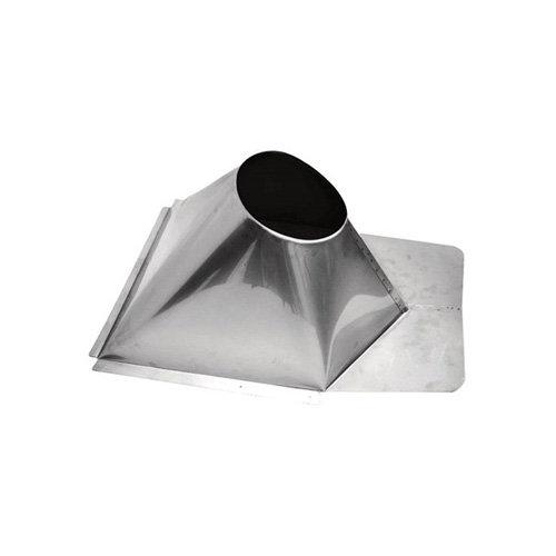 VA-FNVMR0606 - 6" Ventis Class-A All Fuel Chimney, Galvanized, Non-Vented Metal Roof Flashing 0/12 To 6/12 Pitch