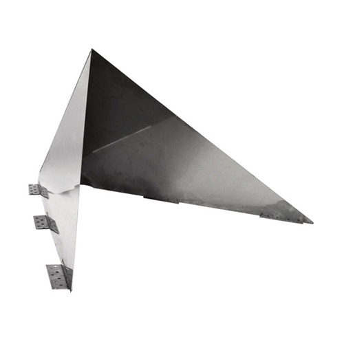 VA-SWMD - Ventis Class-A All Fuel Chimney, Stainless Steel, Medium Snow Wedge, 7/12-10/12 Pitch