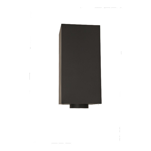 VA-CCR1108 - 8" Ventis Class-A All Fuel Chimney, Painted Black, 11" Tall Round Ceiling Support