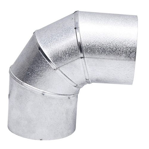 VPB-EL0345 - 3" Ventis Pellet Vent Pipe 304L Inner/Galvanized Outer, 45 Degree Elbow, Fixed, Painted Black