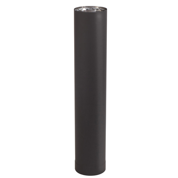 VDB0636 - 6" X 36" Ventis Double-Wall Black Stove Pipe 430 Inner/Satin Coat Steel Outer