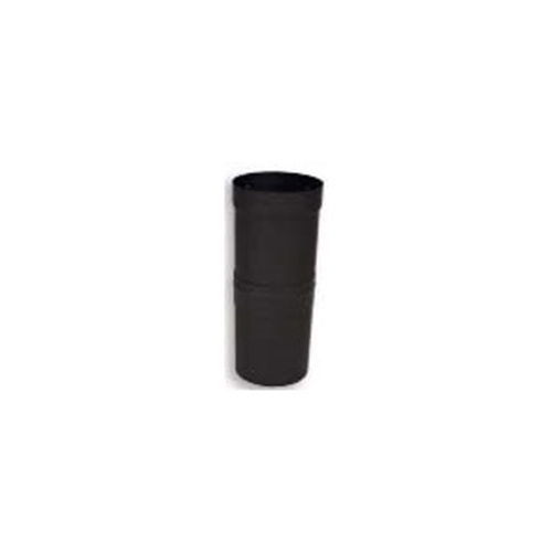 VSB08SL - 8" Ventis Single-Wall Black Stove Pipe, Slip Section With Gap Collar
