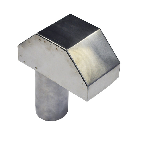 (DS) DVV-4 - Dryer Vent Vertical Cap, 430 Stainless