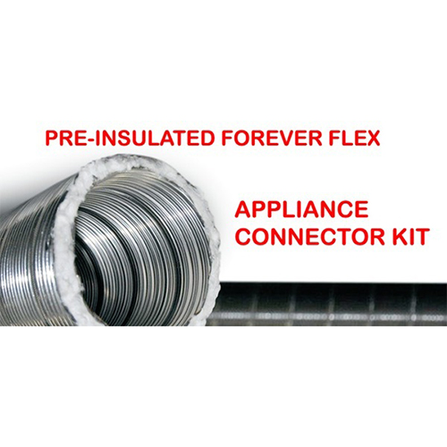 K5A630PI-S - 6" X 30' Premium Pre-Insulated Forever Flex Appliance Connector Kit (316Ti)