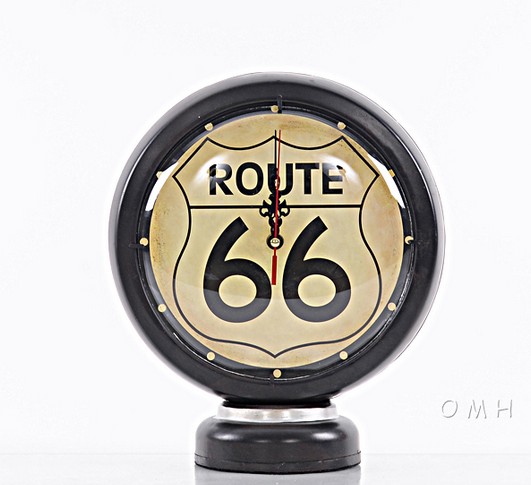 Route 66 Gas Pump-Inspired Clock DTcor