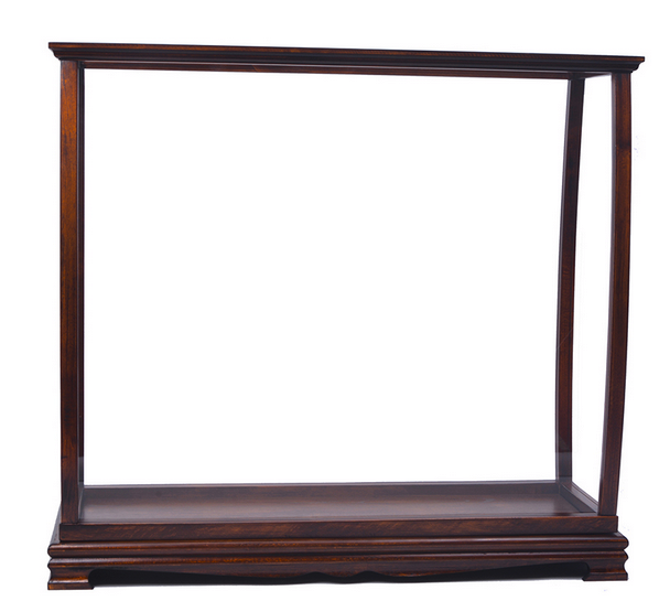 Display Case for Midsize Tall Ship Classic Brown