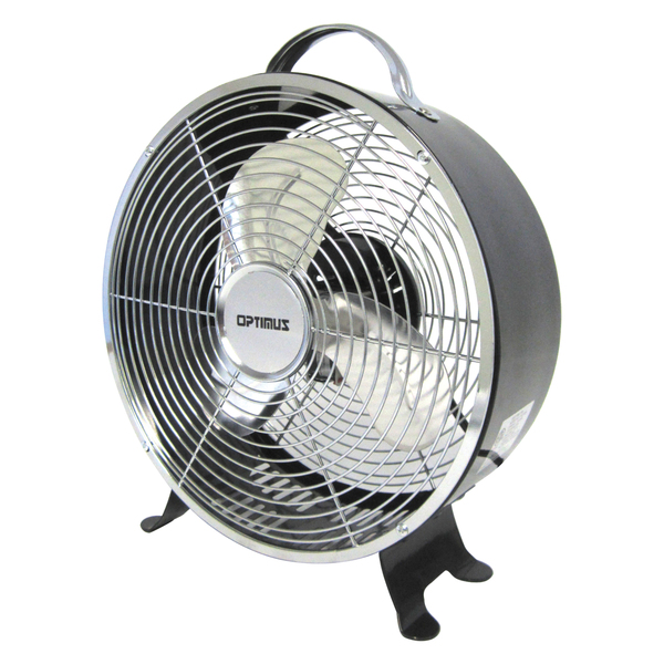 10In Retro Drum Fan Black