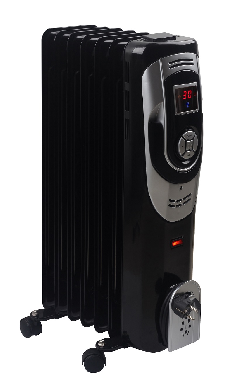 Digital 7 Fin Oil FilLED Radiator Heater