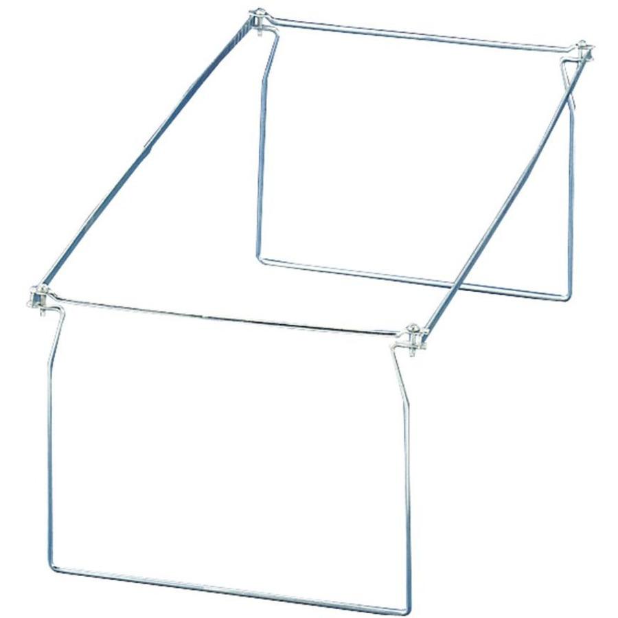 Officemate Hanging Folder Frames - Letter - 24"-27" Long - Steel - Stainless Steel - 6 / Box