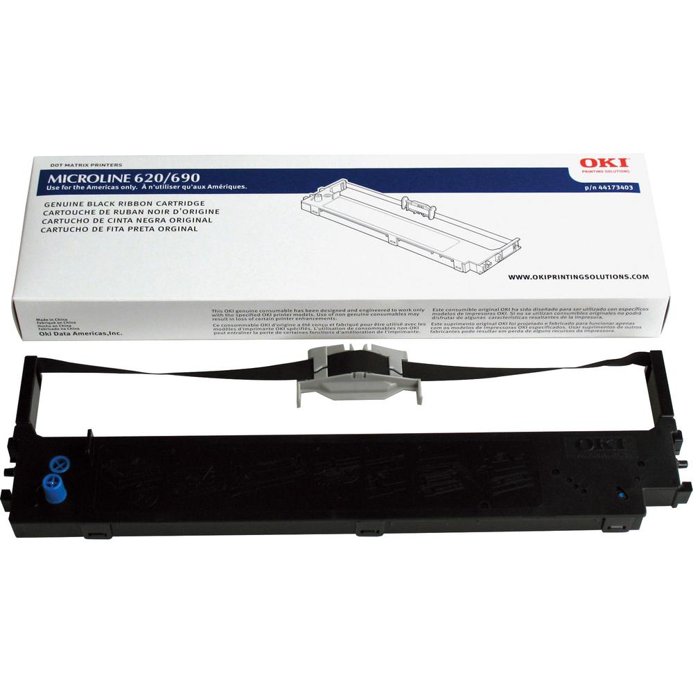 Oki Ribbon Cartridge - Dot Matrix - 8 Million Characters - Black - 1 Each